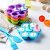 DIY Mini Silicone Popsicle Ice Cream Ice Lolly Mold With Colorful Plastic Sticks