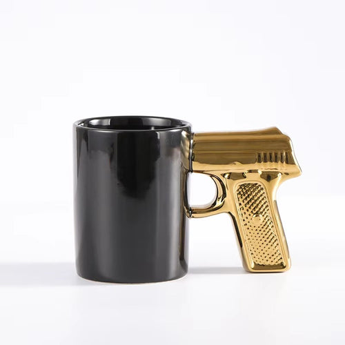 Ceramic Pistol Gun Grip Coffee Mug