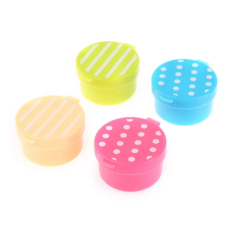 Mini Refillable Sauce Mayo Containers Seasoning Sauce Box Plastic 4Pcs Set