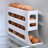 4 Layer Egg Dispenser Space Saving Rolling Egg Storage Box Organizer