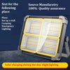 Multifunction Rechargeable Outdoor Solar Emergency LED Light High Power Battery ip66 Waterproof 200w