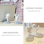 Astronaut Plastic Spacesuit Figurine Mobile Phone Holder Desktop Decoration Mobile Stand Abs Lazy Bracket