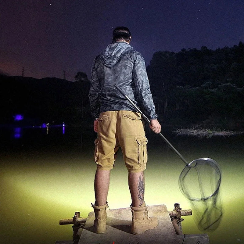 5 LED Headlight Flashlight USB Rechargeable Light with Flashing for Outdoor Climbing And Camping Light