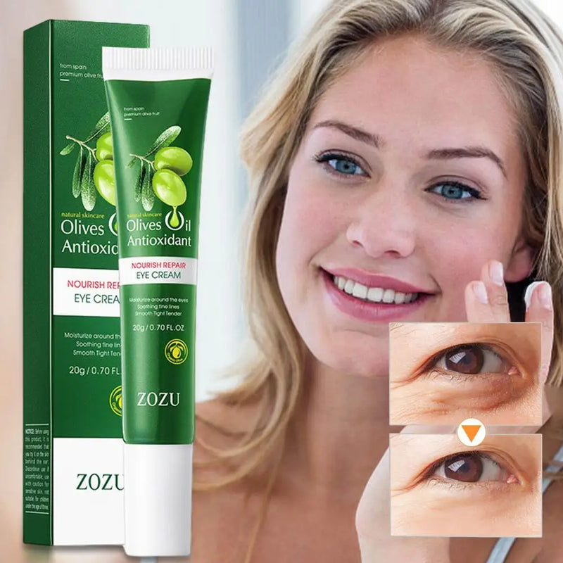 ZOZU Olive Oil Eye Cream Remove Dark Circles Reduce Fine Lines And Moisturizing Eye Cream 20g