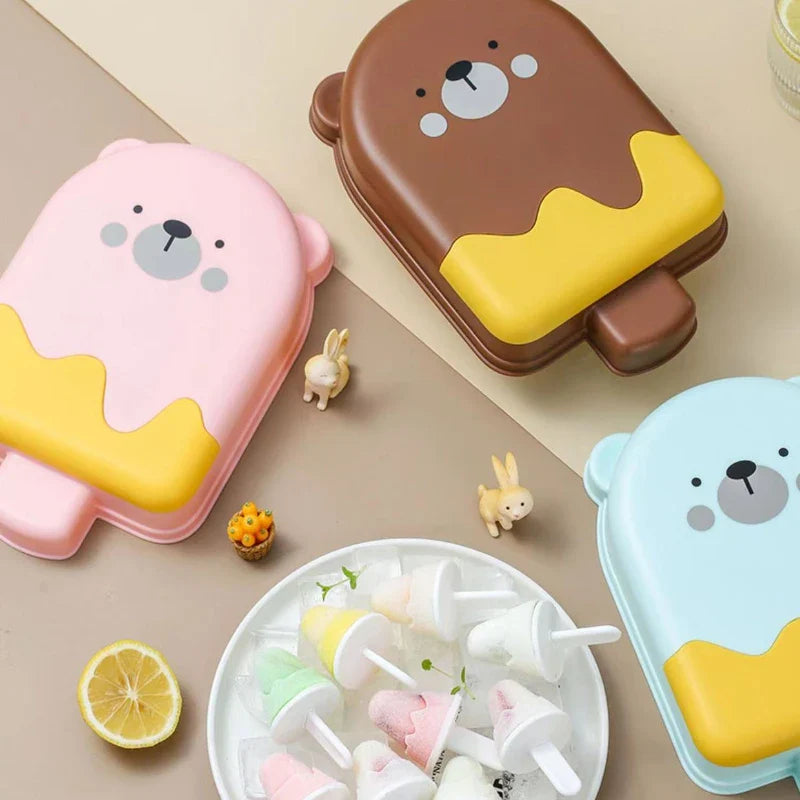 Reusable Cartoon Popsicle Ice Lolly Mold