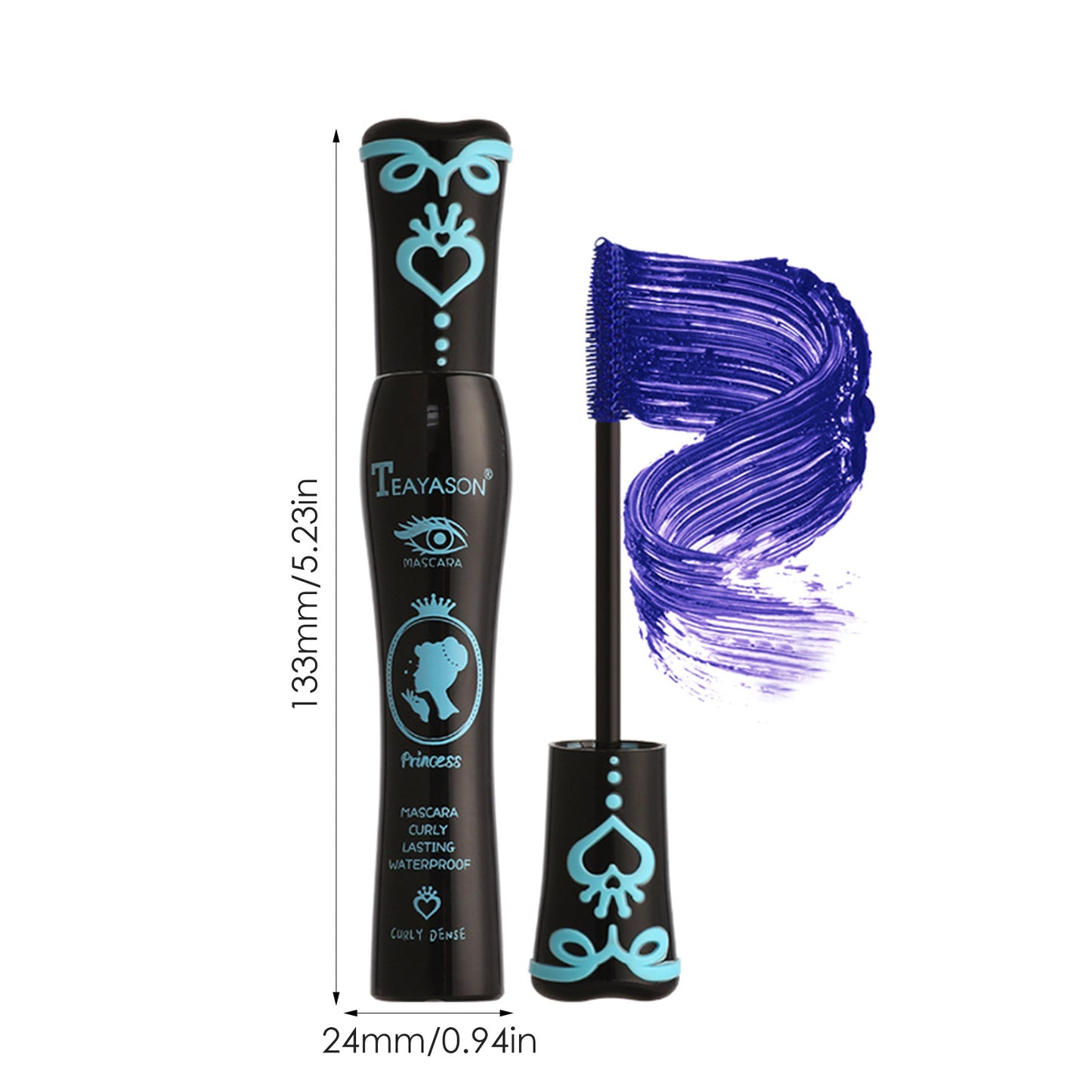 TEAYASON Curly Lasting Blue Mascara