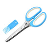 Stainless Steel Multifunction 5 Layers Vegetable & Fruit Cutting Scissors Kitchen Utensils