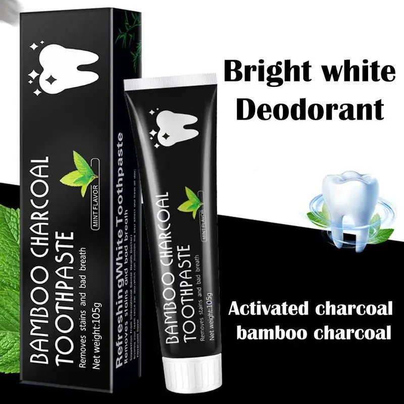 Bamboo Charcoal Toothpaste Removes Stains And Bad Breath 105g