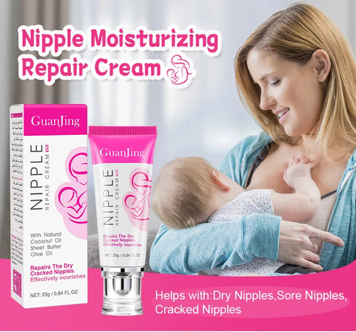 GUANJING Nipple Repair Cream With Natural Coconut Oil Sheet Butter Olive Oil 25g