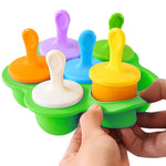 DIY Mini Silicone Popsicle Ice Cream Ice Lolly Mold With Colorful Plastic Sticks