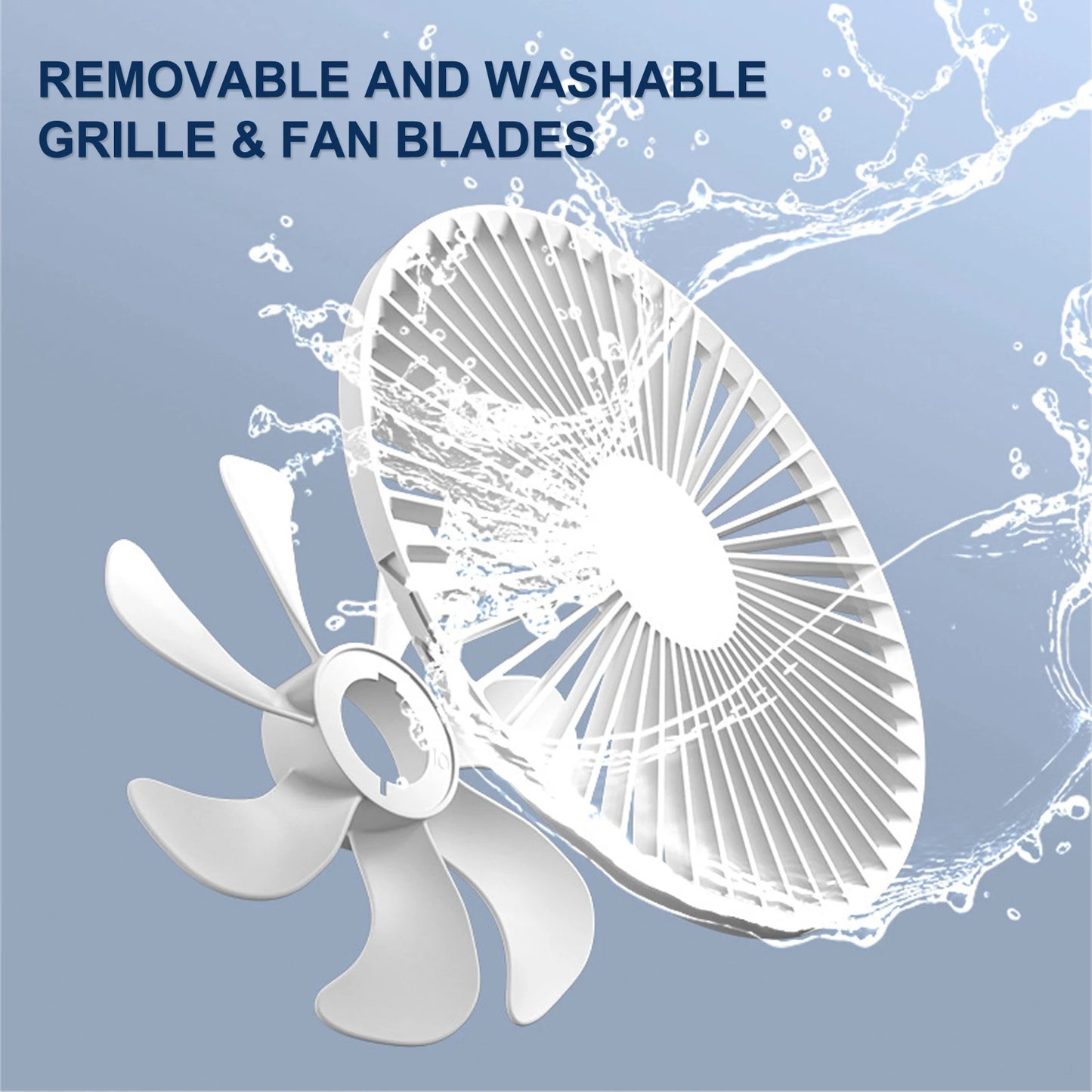 USB Rechargeable Portable And Foldable Mini Desk Fan Low Noise