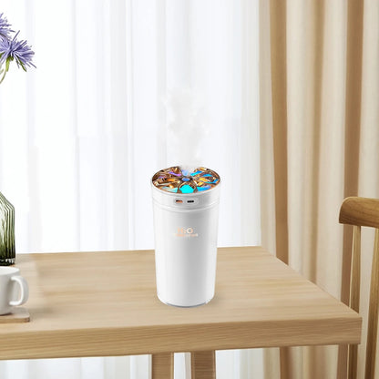 Multipurpose Portable Ultrasonic Air Humidifier With Colorful LED Light Car Humidifier 300ML