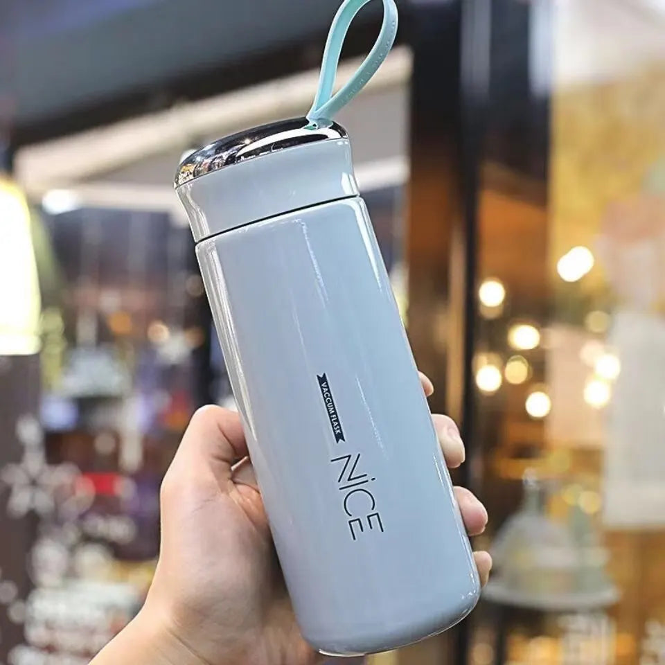 Nice Liner Creative Portable Travel Double Layer Insulated Mug Vacuum Flask Water Bottle