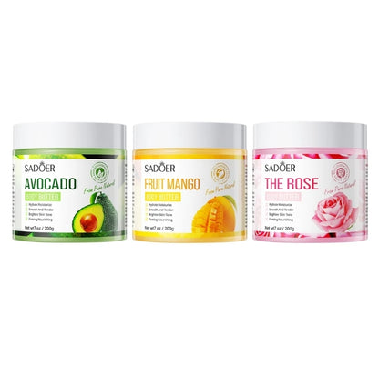Sadoer The Rose Body Butter Brightening and Moisturizing Body Cream 200g