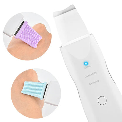 Home Face Pore Cleaning Massage Spatula Machine Exfoliating & Suctioning Blackheads & Acne