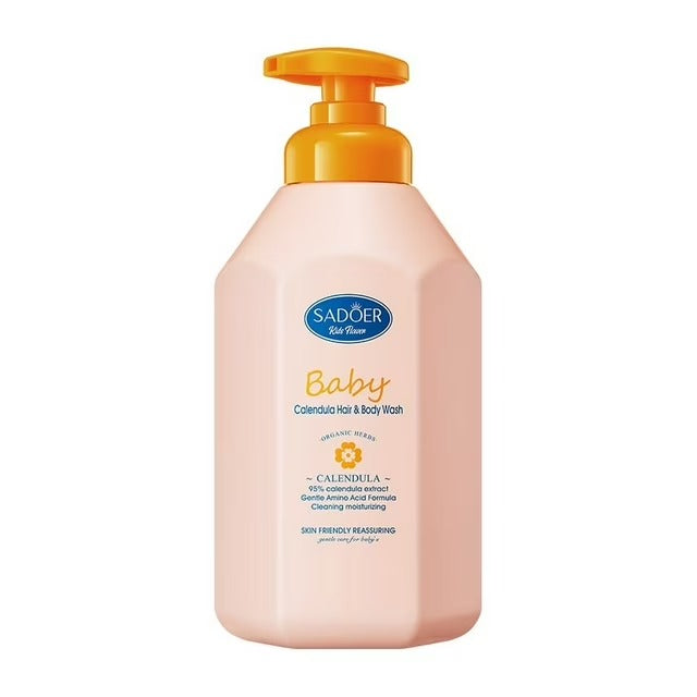 SADOER Children's Calendula Amino Acid Gentle Moisturizing Shampoo and Bath Gel 600ml