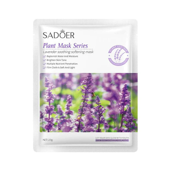 SADOER Lavender Soothing Softening Face Sheet Mask