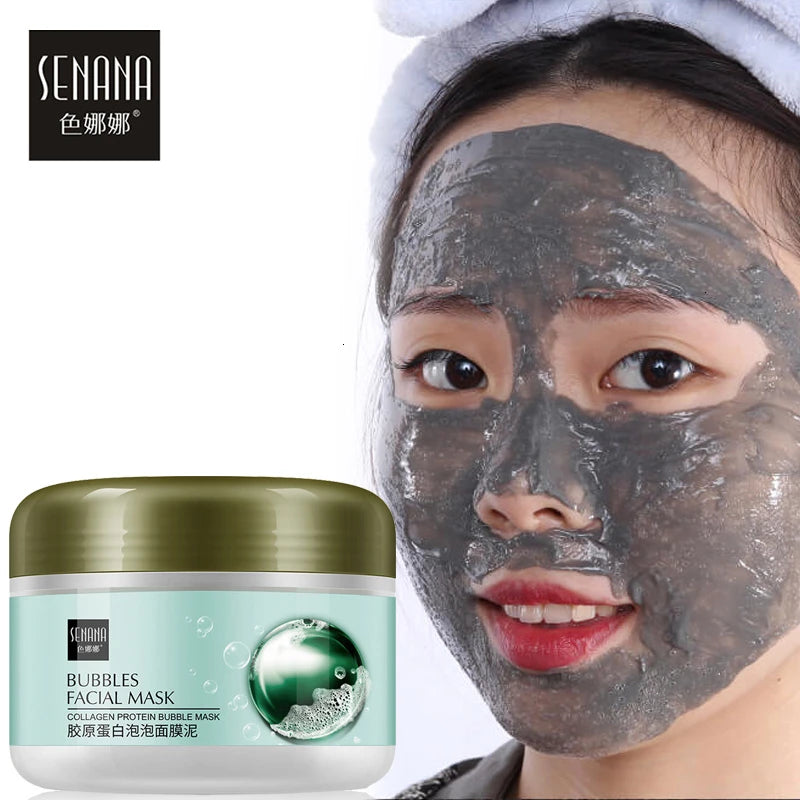 Senana Bubbles Facial Mask Collagen Proteins Bubble Mask 100g