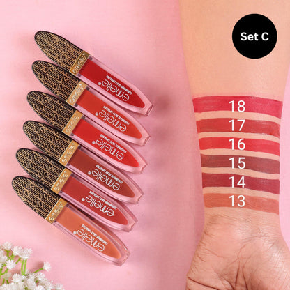 Emelie Lux Silk Shine Lipgloss Pack of 6
