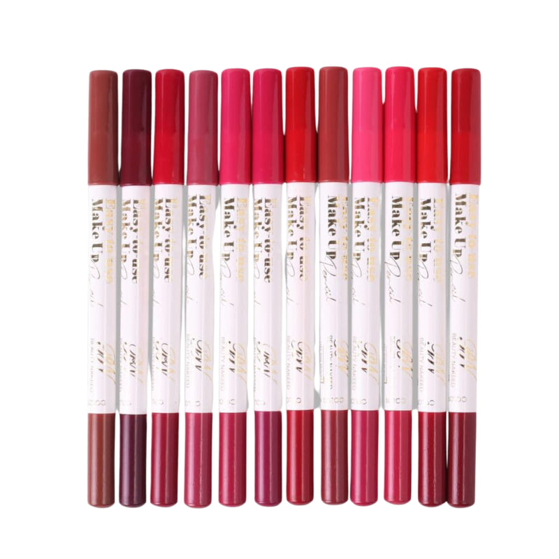 Emelie Ultra Smooth LipLine Pro Pencil Set Pack of 12