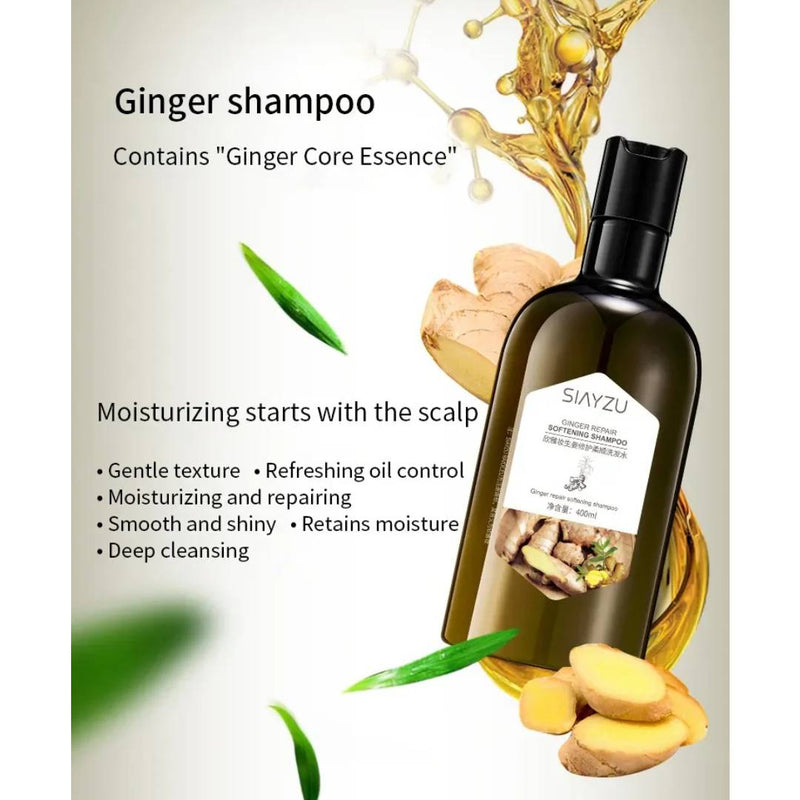 SIAYZU Ginger Repair Supple Softening Shampoo 400ml