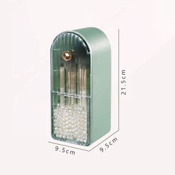 Parada Lipstick Holder Stackable Desk Cosmetics Storage Box Makeup Brush Holder Jewelry Storage Box Dustproof Waterproof Plastic