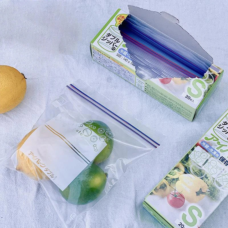 Food Storage Wrap Sealed Zip Shut Bag Pack Of 10Pcs