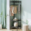 Multifunctional Space Efficient Wardrobe Corner Storage Rack Shelves Shoe Storage Clothes Hanging Organizer