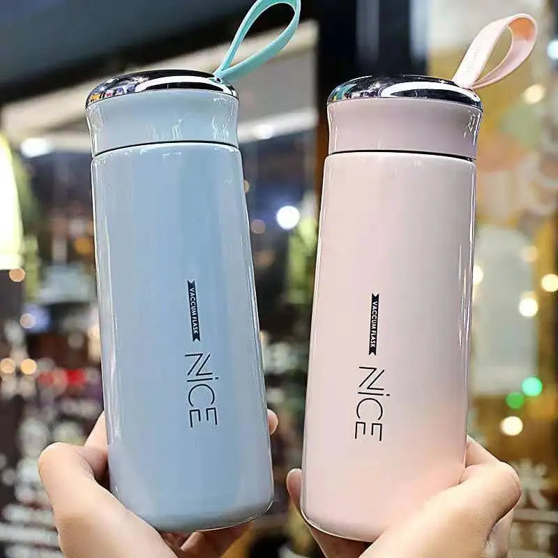 Nice Liner Creative Portable Travel Double Layer Insulated Mug Vacuum Flask Water Bottle