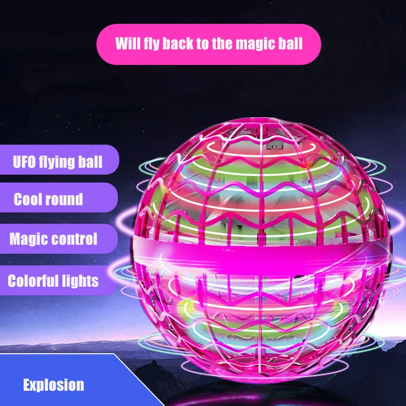 Rechargeable Magic Flying Ball Led Spinner