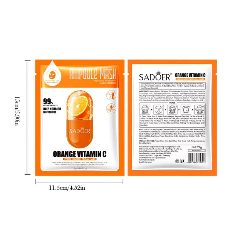 Sadoer Orange Vitamin C Hydra Nourish Facial Mask