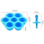 DIY Mini Silicone Popsicle Ice Cream Ice Lolly Mold With Colorful Plastic Sticks