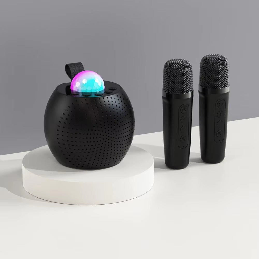 Karaoke Machine For Kids Karaoke Speaker With 2 Cordless Microphones Voice Changing Light Design Karaoke