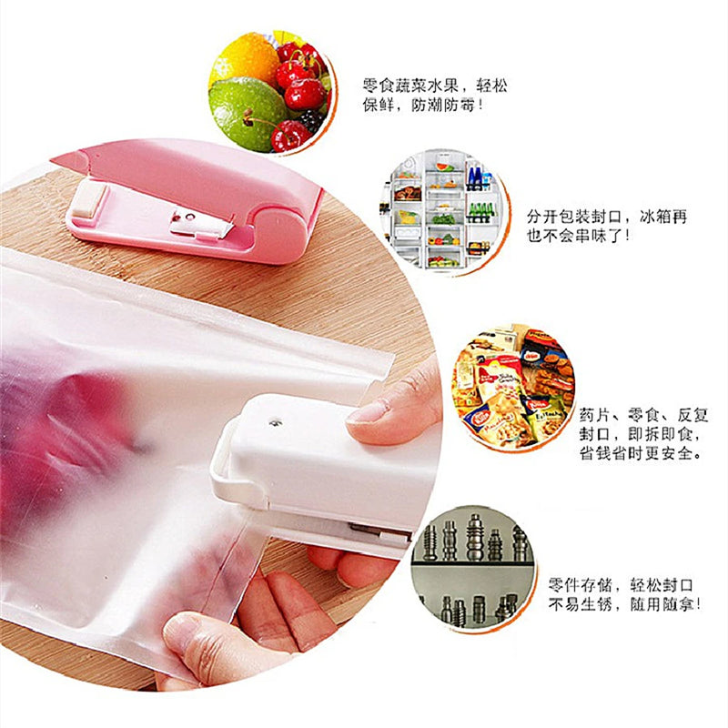 Portable Mini Plastic Bag Sealer With Battery