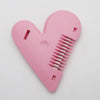 Children Heart Shaped Mini Hair Comb Layer Shaper Cutting Plastic Comb Razor Blades