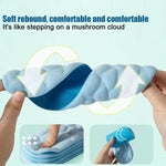 Soft Comfortable Unisex Sports Pain Reliever Shock Absorption Insoles High Elasticity Breathable Foot Cushion Pair