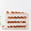 4 Layer Egg Dispenser Space Saving Rolling Egg Storage Box Organizer