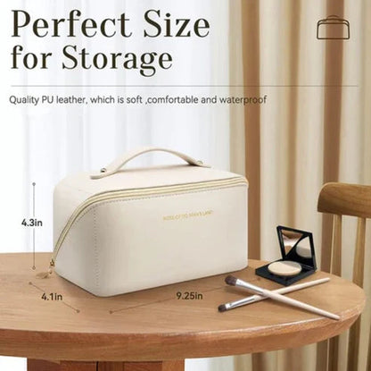 Leather Makeup Pouch