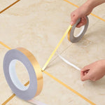 Self Adhesive Tile Sticker Tape Gold Ceramic Gap Seam Tape Sticker Waterproof 1cmx50m