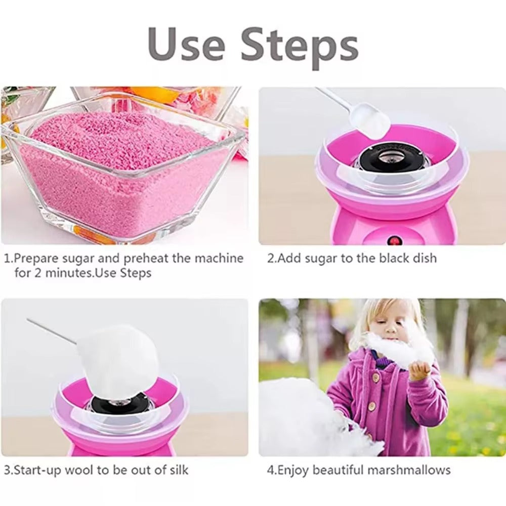 Portable Electric Automatic Mini Cotton Candy Maker