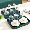 Double Layer Corner Storage Rack Water Cup Teacup Set