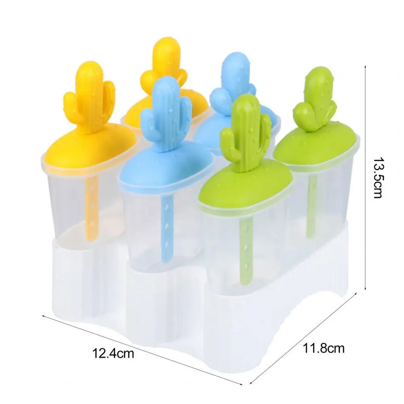 Ice Cream Popsicle Mold DIY Homemade Popsicle Box with Plastic Sticks