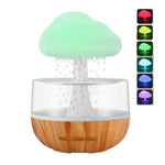 Raining Cloud Night Light Aromatherapy Essential Oil Diffuser Humidifier Relaxing Mood Water Drop Sound