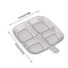 Multifunctional 4 Portion Divided Plate Serving Tray