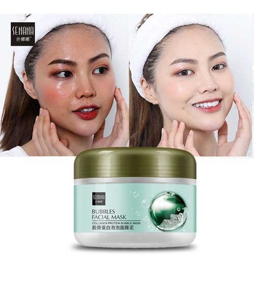 Senana Bubbles Facial Mask Collagen Proteins Bubble Mask 100g