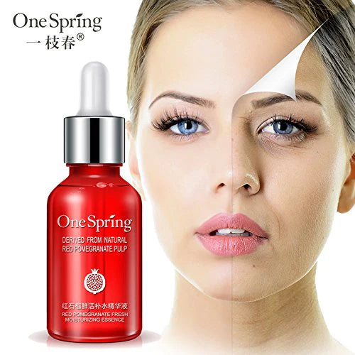 One Spring Red Pomegranate Fresh Moisturizing Skin Care Face Serum