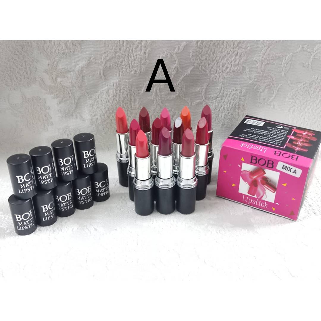 BOB 12 Beautiful Colors Matte Lipstick High Pigment