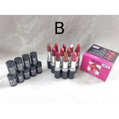 BOB 12 Beautiful Colors Matte Lipstick High Pigment