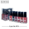 SUNISA Peel Off Nail Polish Pack Of 6