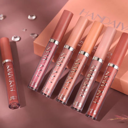 HANDAIYAN Matte Lip Gloss 6Pcs Set&nbsp;